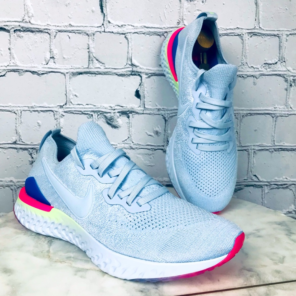 nike epic react flyknit 2 hydrogen blue